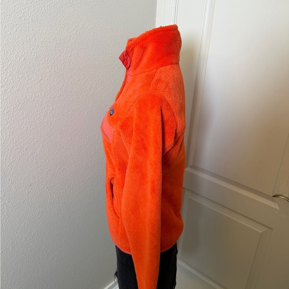Patagonia Women's Re-Tool Snap-T Fleece Pullover in an orange/coral color Sz XS - Picture 2 of 4